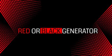 red or black generator.